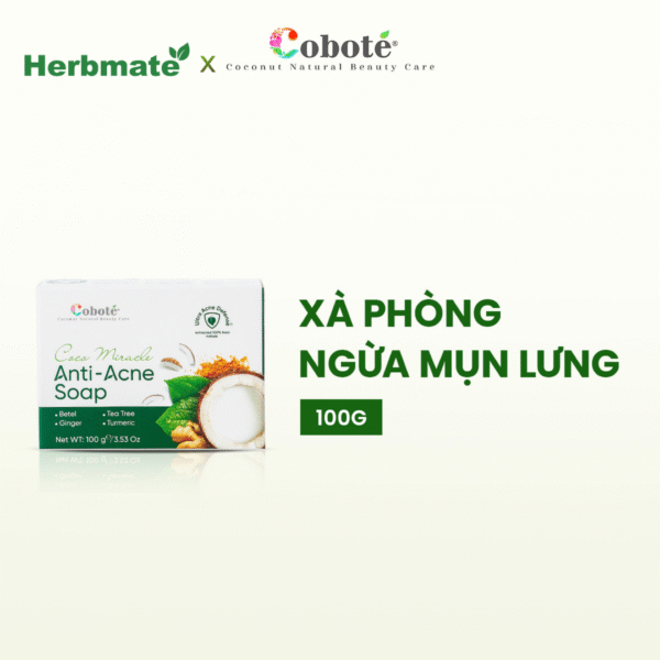 2 Xà Phòng Ngừa Mụn Cơ Thể Coboté 100g – Sạch Sâu, Mờ Thâm Và Phục Hồi Làn Da