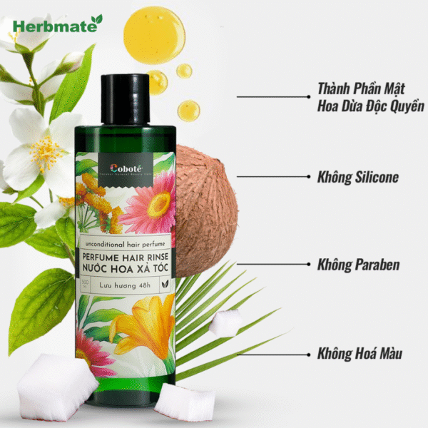2 Nước Xả Tóc Hương Nước Hoa Coboté 500ml – Chuẩn Mực Mới Cho Mái Tóc Khỏe Đẹp