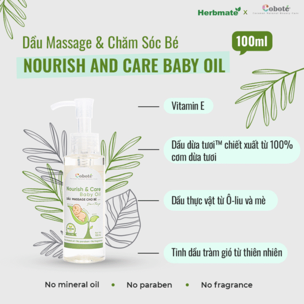 Dầu Massage Và Chăm Sóc Bé Coboté – Chăm Sóc Dịu Nhẹ Và Giữ Ấm Thuần Tự Nhiên