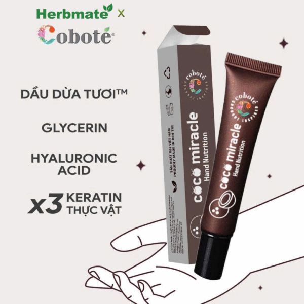 Kem Dưỡng Da Tay Và Móng Coboté 20g – Dưỡng Chất Thiên Nhiên Cho Đôi Tay Mềm Mại
