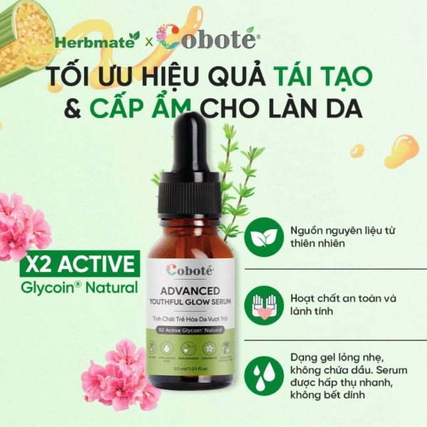 5 Tinh Chất Trẻ Hóa Da Vượt Trội Coboté 30ml – Giải Pháp Cấp Ẩm Đa Tầng & Phục Hồi Chuyên Sâu
