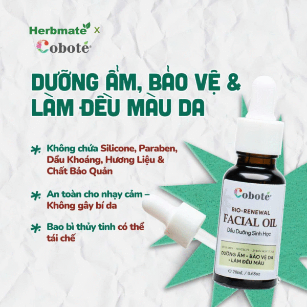 Dầu Dưỡng Sinh Học Coboté – Tinh Hoa Thực Vật Phục Hồi Và Trẻ Hóa Làn Da