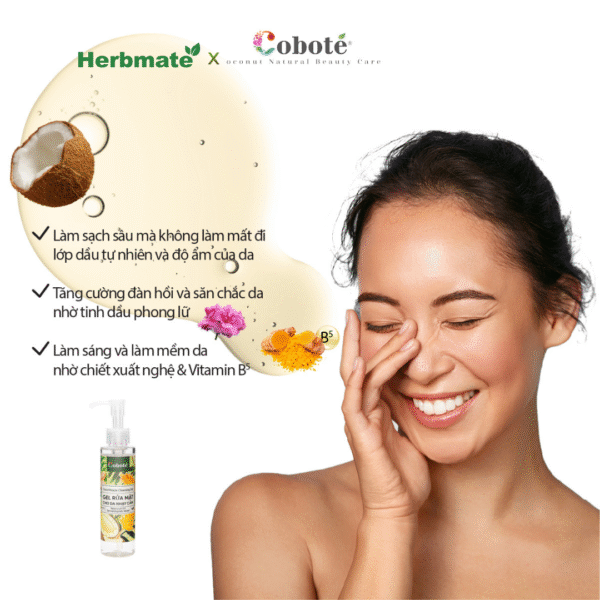 8 Gel Rửa Mặt Cho Da Nhạy Cảm Coboté 150ml – Chăm Sóc Dịu Nhẹ Từ Mật Hoa Dừa
