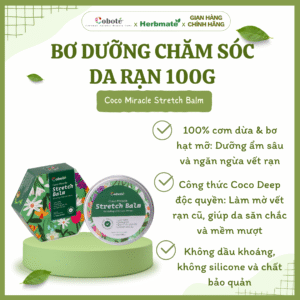 Bơ Dưỡng Chăm Sóc Da Rạn Coboté 100g – Giải Pháp Dưỡng Ẩm Chuyên Sâu & Gia Tăng Độ Đàn Hồi Cho Da