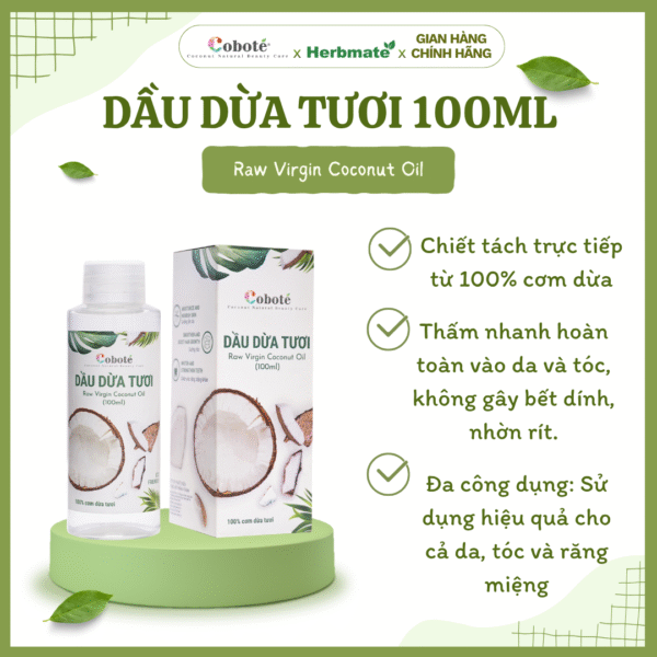 Dầu Dừa Tươi Coboté – Tinh Túy Từ Công Nghệ Ly Tâm HSC Bến Tre