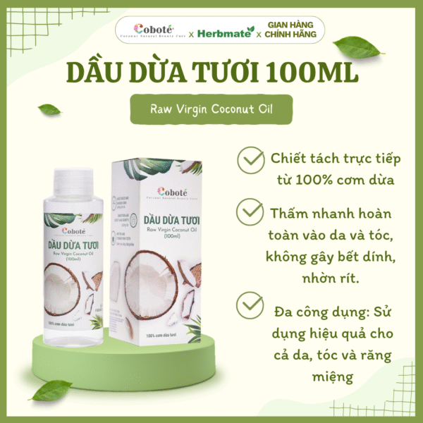 Dầu Dừa Tươi Coboté – Tinh Túy Từ Công Nghệ Ly Tâm HSC Bến Tre