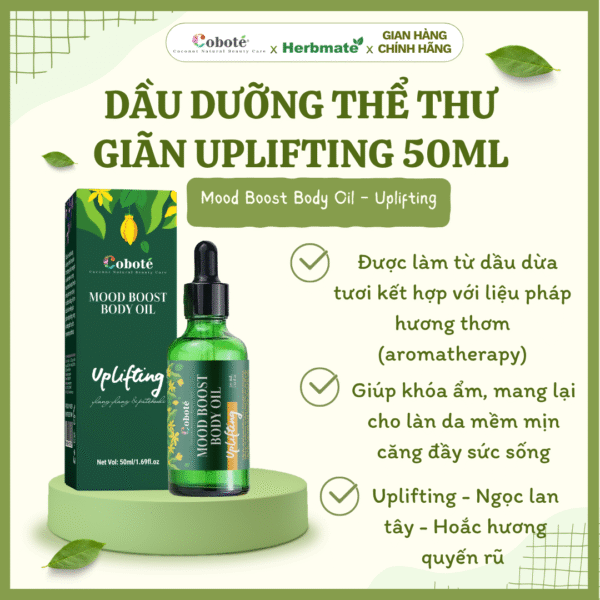 Dầu Dưỡng Thể Thư Giãn Coboté 50ml – Khóa Ẩm Và Khơi Gợi Cảm Xúc
