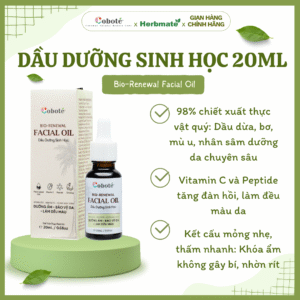 Dầu Dưỡng Sinh Học Coboté – Tinh Hoa Thực Vật Phục Hồi Và Trẻ Hóa Làn Da