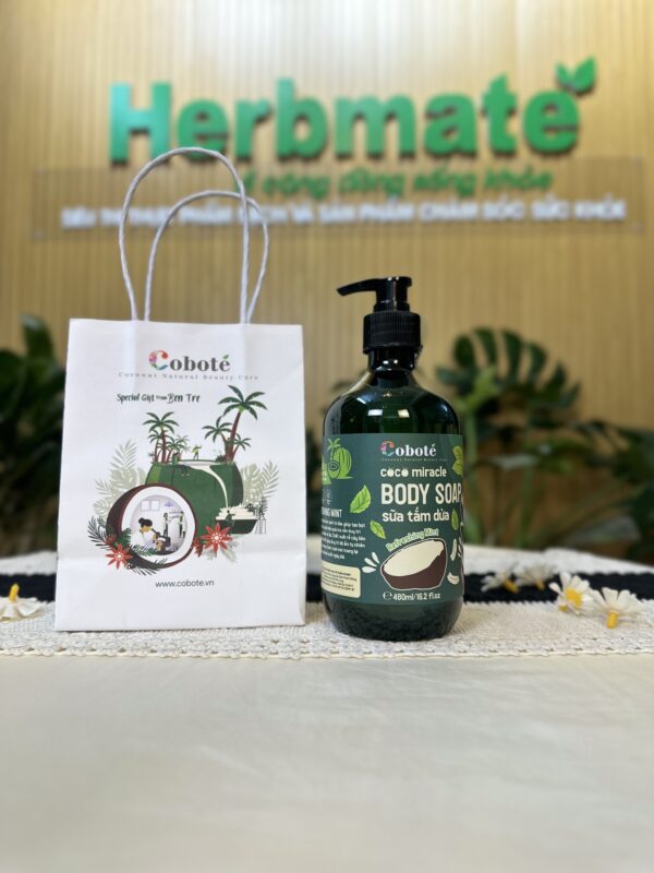 IMG_3337 Sữa Tắm Dưỡng Dừa Hương Bạc Hà Coco Miracle Body Soap Refreshing Coboté 480ml – Sạch Sâu Dịu Nhẹ, Cấp Ẩm Tức Thì