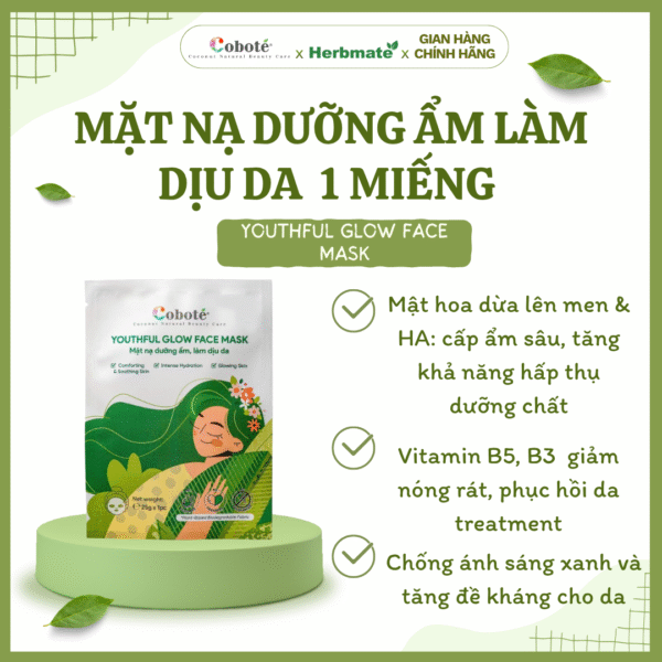 Mặt Nạ Dưỡng Ẩm Và Làm Dịu Da Coboté – Giải Pháp Cấp Ẩm Và Phục Hồi Da Tức Thì