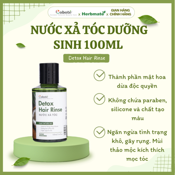 Nước Xả Tóc Dưỡng Sinh Coboté – Giải Pháp Thải Độc Và Hồi Sinh Mái Tóc Bồng Bềnh