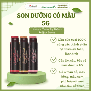 Son Dưỡng Có Màu Coboté 5g  – Dưỡng Ẩm Kép Và Sắc Môi Tươi Tắn