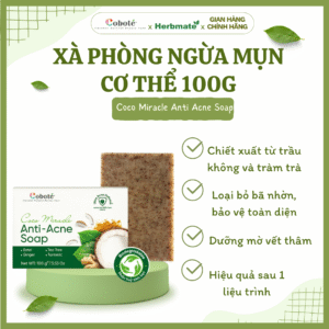 Xà Phòng Ngừa Mụn Cơ Thể Coboté 100g – Sạch Sâu, Mờ Thâm Và Phục Hồi Làn Da