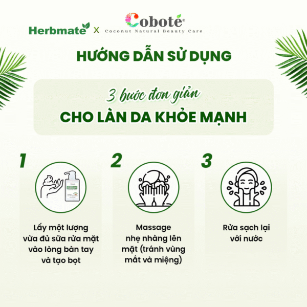 Gel Rửa Mặt Coboté Cho Da Dầu Mụn – Làm Sạch Sâu Và Cân Bằng Độ Ẩm Tự Nhiên