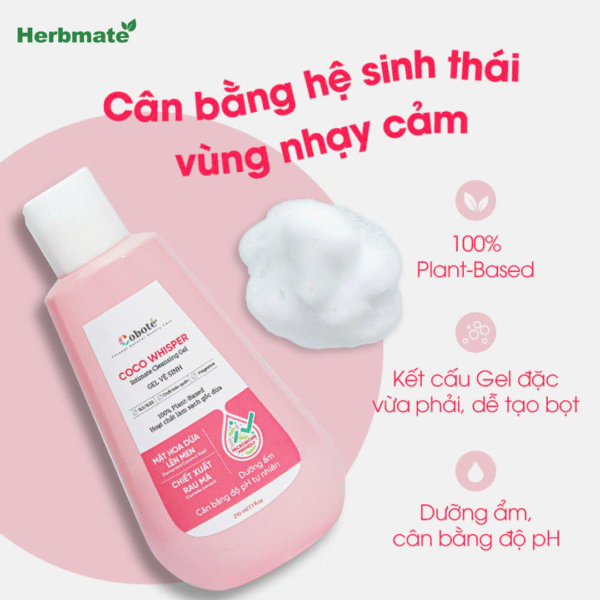 Gel Vệ Sinh Coco Whisper Coboté – Chăm Sóc Dịu Nhẹ Và Bảo Vệ Hệ Vi Sinh