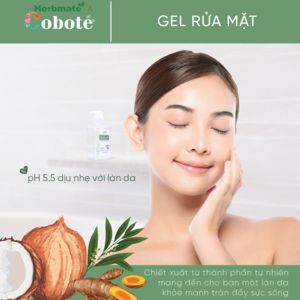 Gel Rửa Mặt Coboté Cho Da Dầu Mụn – Làm Sạch Sâu Và Cân Bằng Độ Ẩm Tự Nhiên