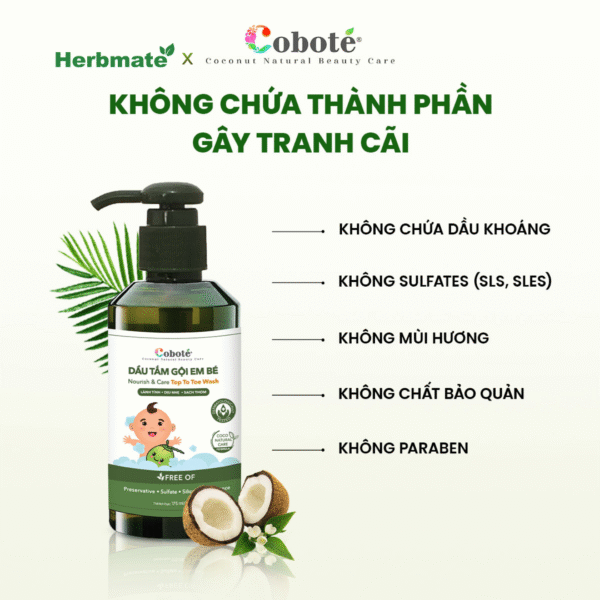 Dầu Tắm Gội Cho Bé Coboté – Nâng Niu Làn Da Thuần Khiết Của Bé Yêu