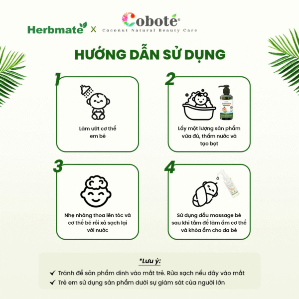 Dầu Tắm Gội Cho Bé Coboté – Nâng Niu Làn Da Thuần Khiết Của Bé Yêu