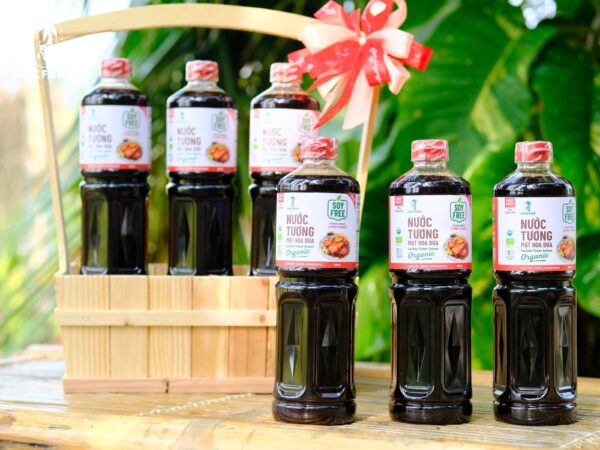 Nước Tương Mật Hoa Dừa Organic Sokfarm Dòng nguyên bản  – Vị Umami Tự Nhiên, An Toàn Cho Sức Khỏe