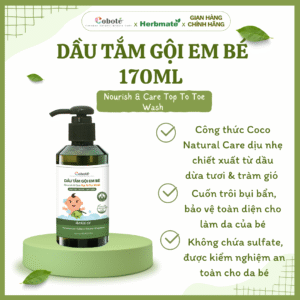 Dầu Tắm Gội Cho Bé Coboté – Nâng Niu Làn Da Thuần Khiết Của Bé Yêu