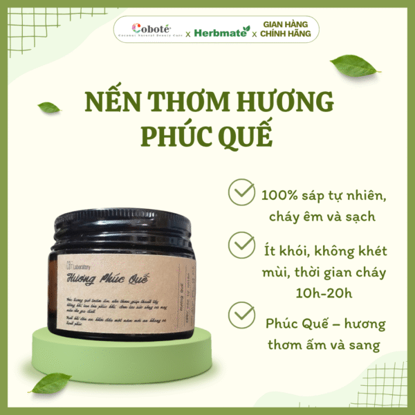 Nến Thơm Coboté Phúc Quế – Đánh Thức Sự Sang Trọng, Sưởi Ấm Mọi Giác Quan