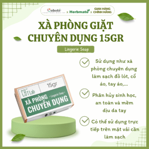 Xà Phòng Giặt Chuyên Dụng Coboté 15g – Giải Pháp Làm Sạch Đồ Lót Tiện Lợi