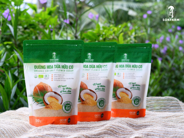 Đường Hoa Dừa Organic Sokfarm – Vị Ngọt Hấp Thu Chậm, Năng Lượng Lành Cho Cả Gia Đình