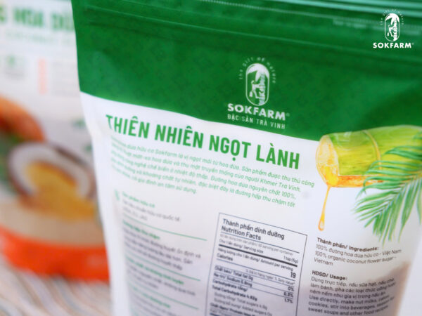 Đường Hoa Dừa Organic Sokfarm – Vị Ngọt Hấp Thu Chậm, Năng Lượng Lành Cho Cả Gia Đình