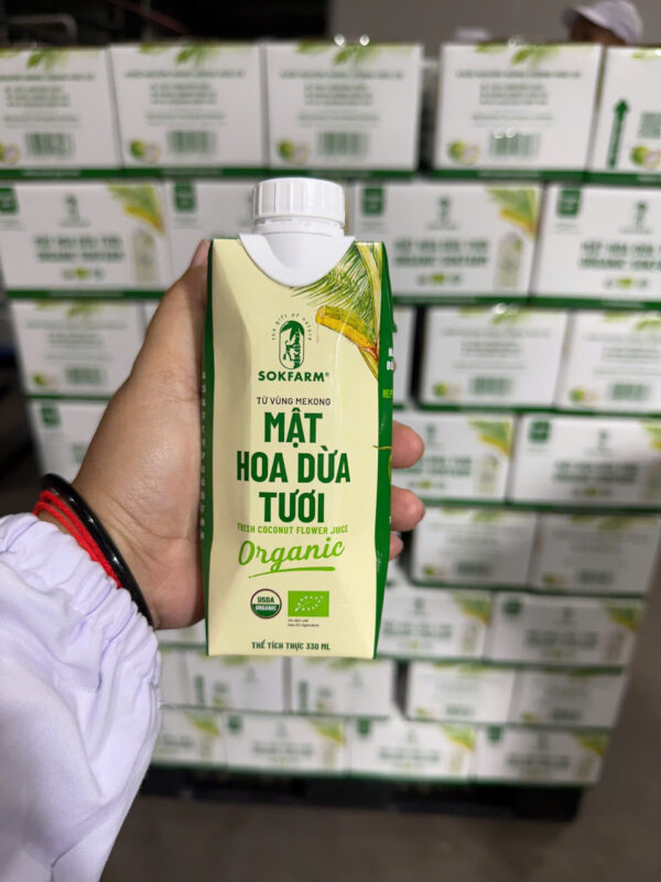 Mật Hoa Dừa Tươi Sokfarm 330ml – Thức Uống Bù Khoáng Điện Giải Tự Nhiên