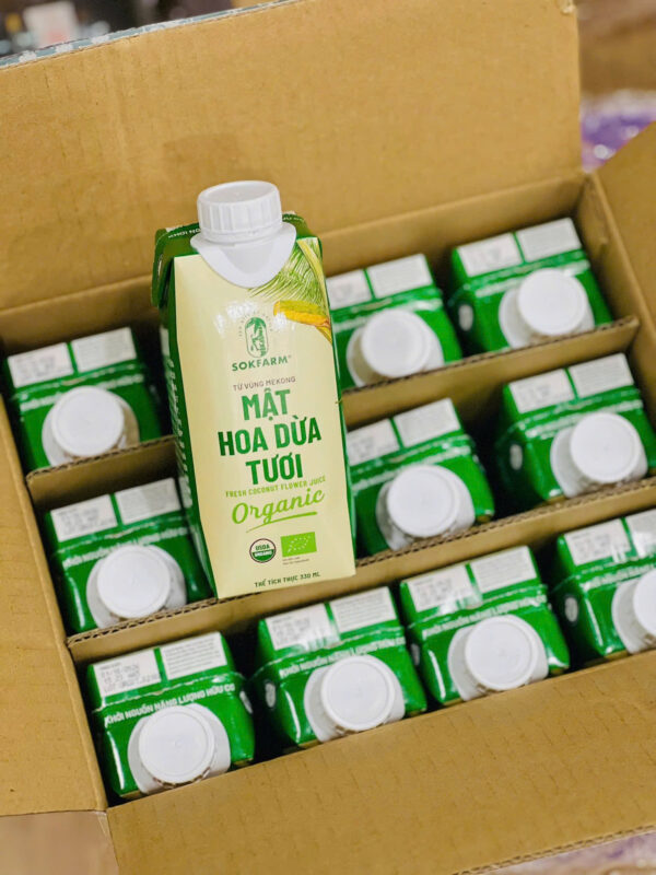 Mật Hoa Dừa Tươi Sokfarm 330ml – Thức Uống Bù Khoáng Điện Giải Tự Nhiên